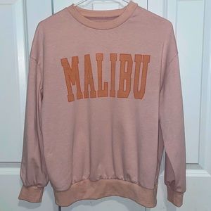 Pink Long Sleeve Malibu Sweater